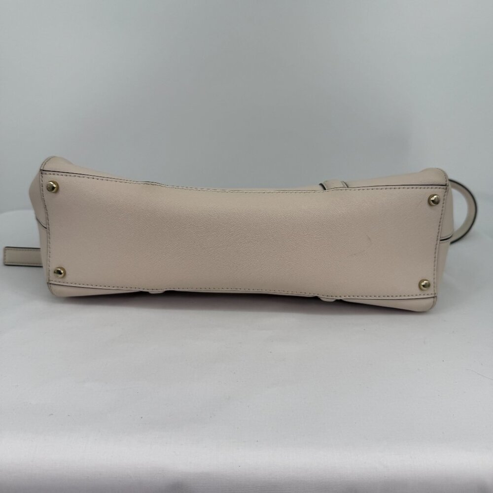 Kate Spade Newbury Lane Medium Satchel Saffiano Leather Cream - Picture 7 of 16